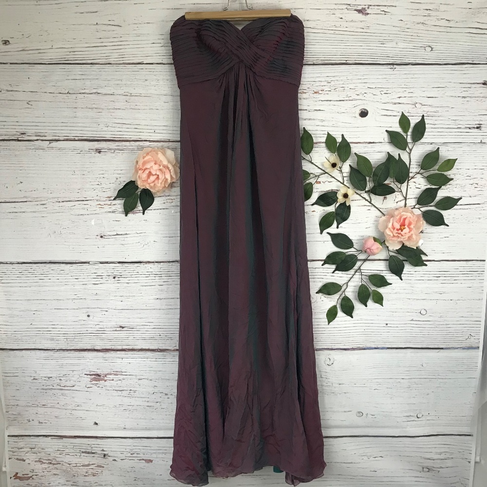 Tadashi Size 10 Strapless Pleated Color Change Ill